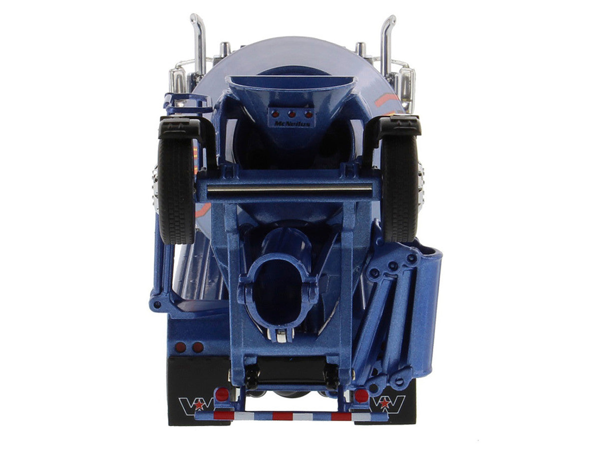 Western Star 4900 with Bridgemaster McNeilus Mixer Blue Metallic "Transport Series" 1/50 Diecast Model by Diecast Masters LuxuryLifeWay Online Store