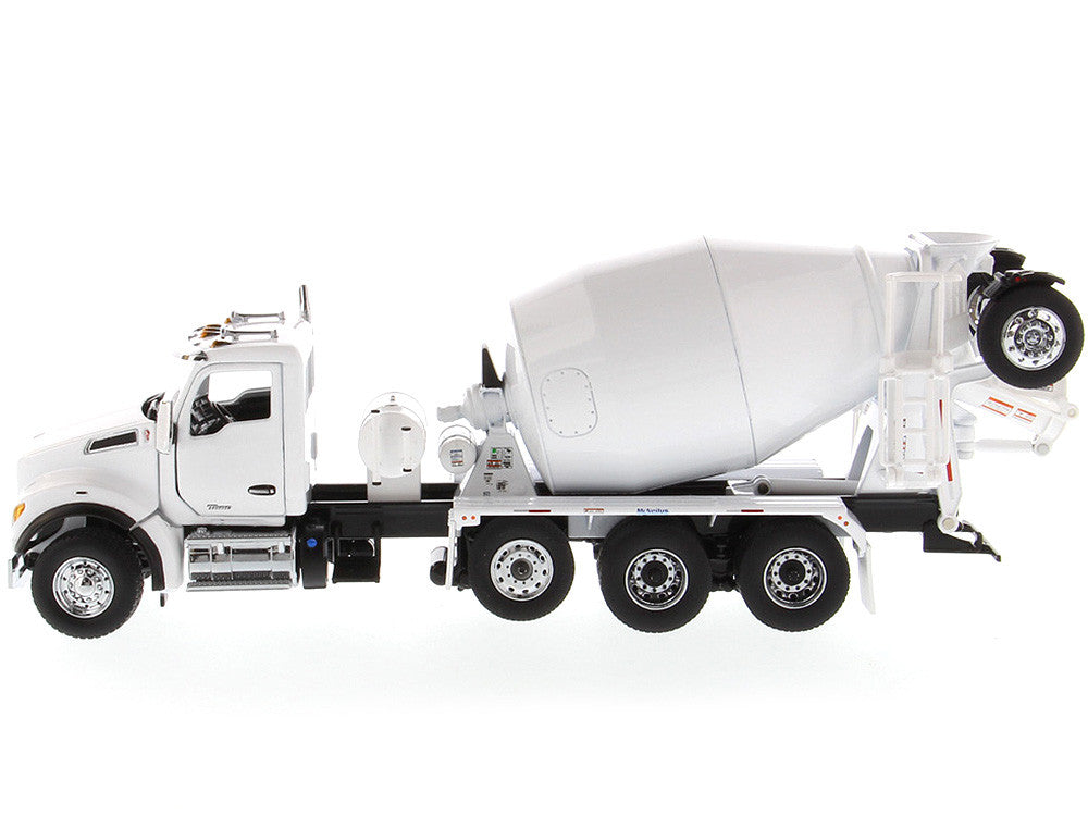 Kenworth T880 SFFA with McNeilus Bridgemaster Concrete Mixer White "Transport Series" 1/50 Diecast Model by Diecast Masters LuxuryLifeWay Online Store