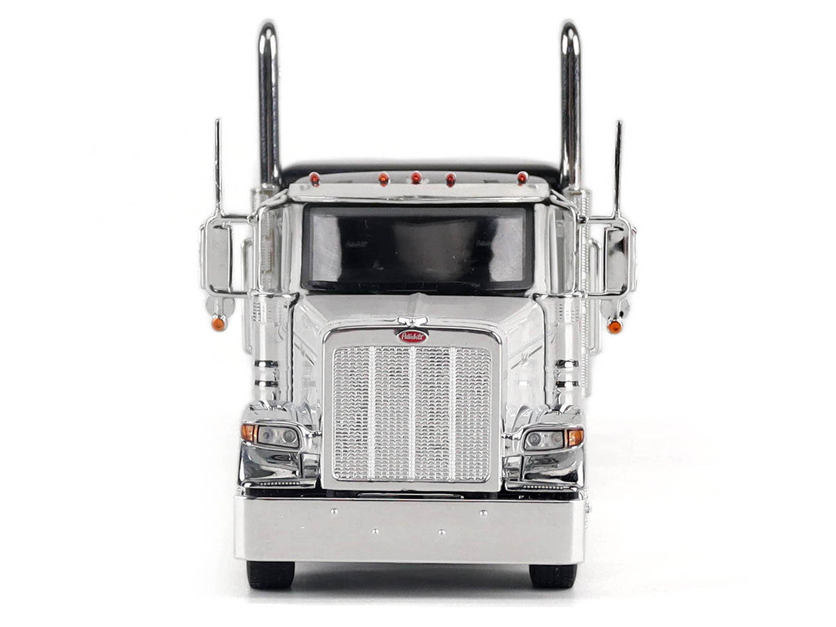 Peterbilt 589 Legendary Package Truck Tractor with 58" Sleeper White with Black Top "Transport Series" 1/50 Diecast Model by Diecast Masters LuxuryLifeWay Online Store