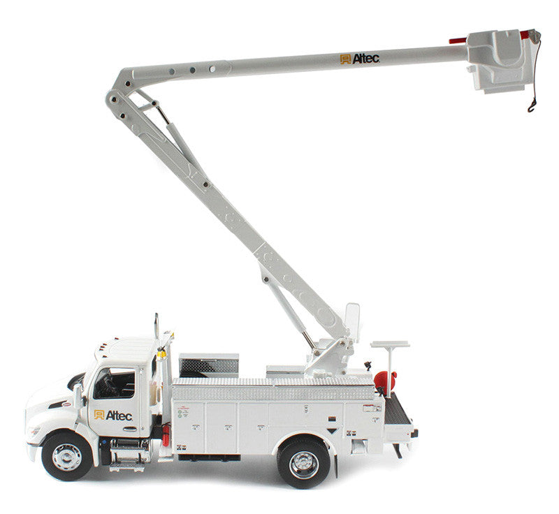 Peterbilt 536 Truck with Altec AA55 Aerial Service Body White "Transport Series" 1/32 Diecast Model by Diecast Masters LuxuryLifeWay Online Store