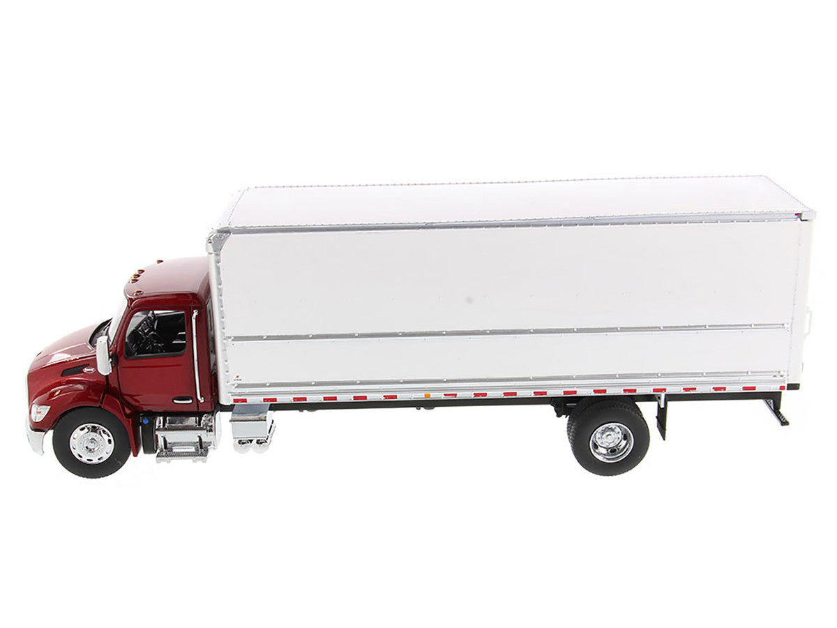 Peterbilt 536 Truck with Supreme Signature Van Body Red Metallic "Transport Series" 1/32 Diecast Model by Diecast Masters LuxuryLifeWay Online Store