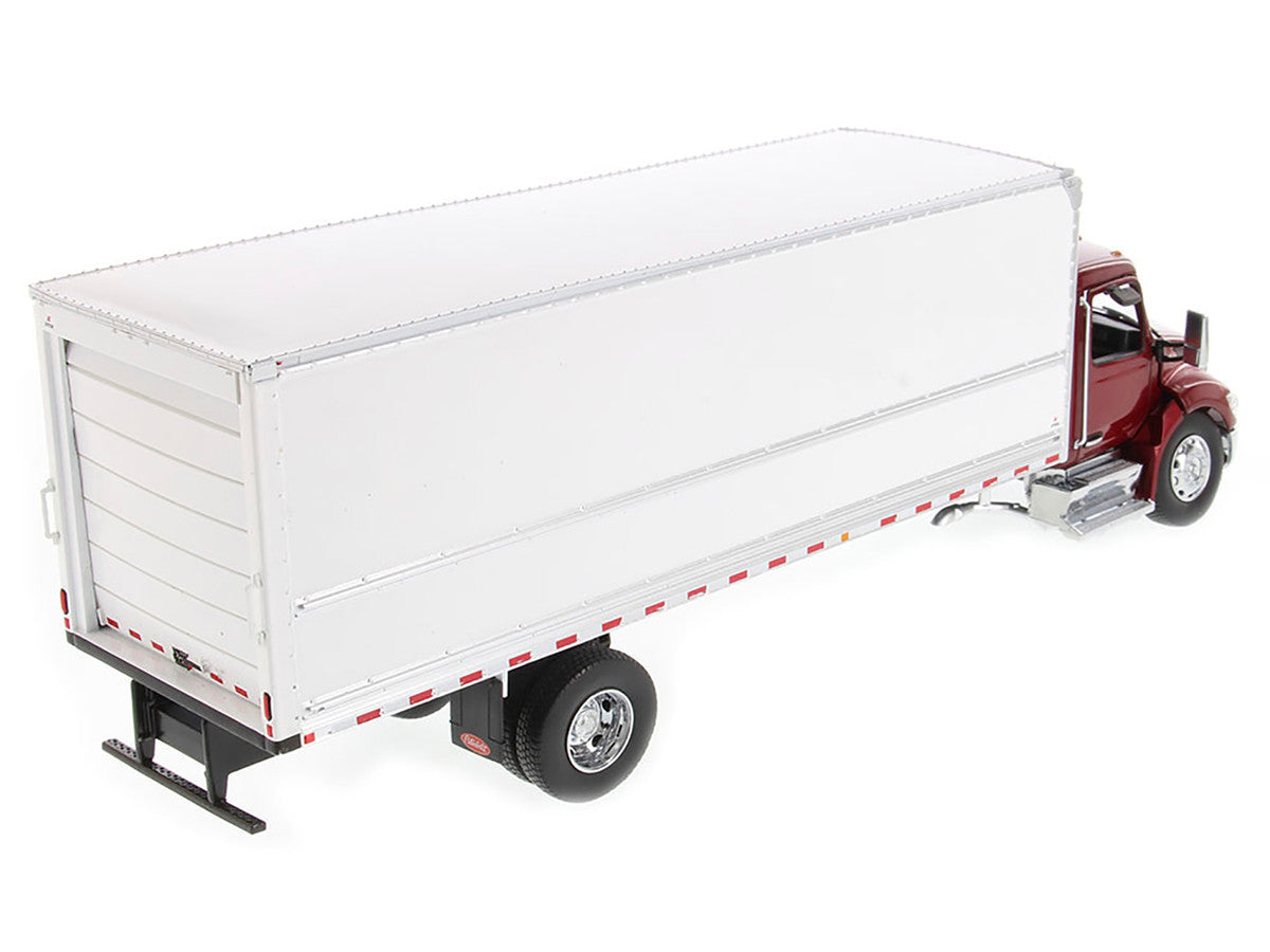Peterbilt 536 Truck with Supreme Signature Van Body Red Metallic "Transport Series" 1/32 Diecast Model by Diecast Masters LuxuryLifeWay Online Store