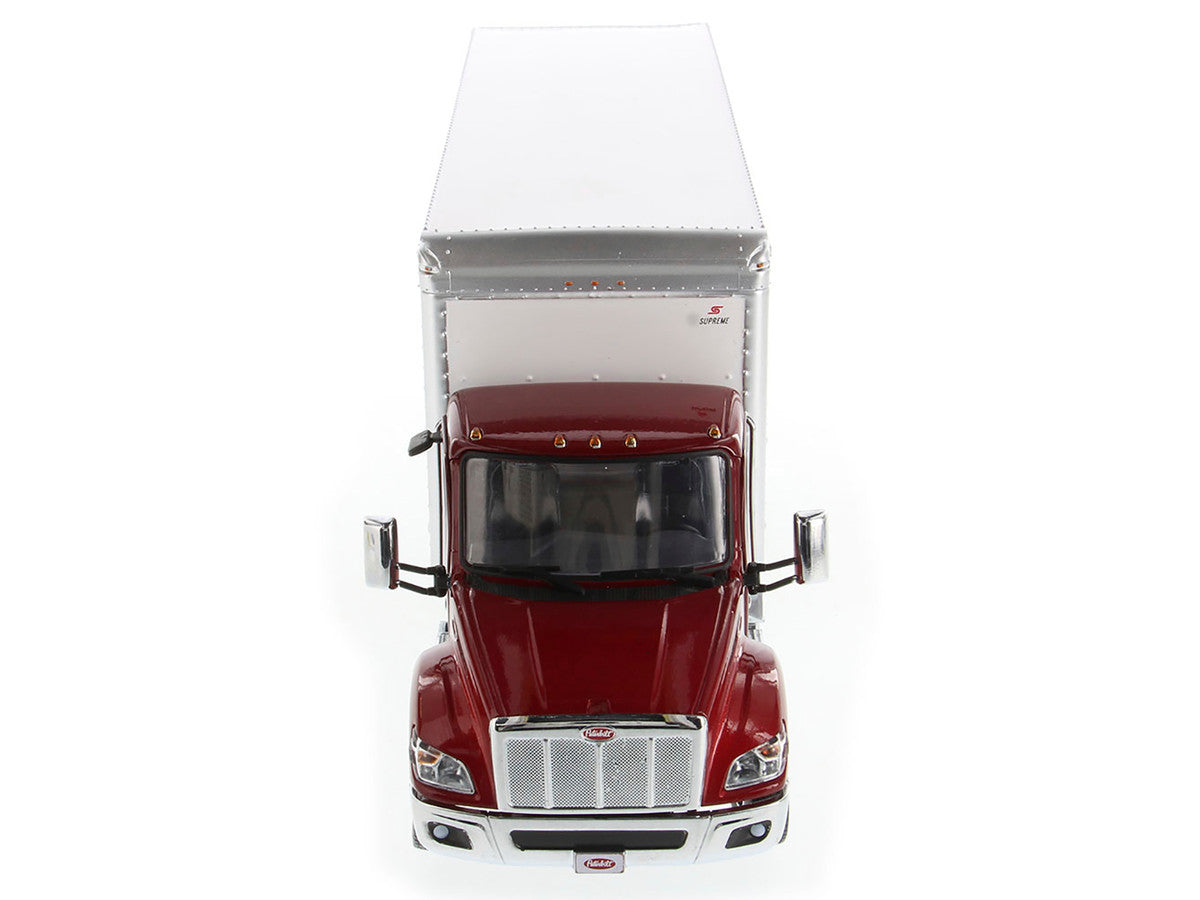 Peterbilt 536 Truck with Supreme Signature Van Body Red Metallic "Transport Series" 1/32 Diecast Model by Diecast Masters LuxuryLifeWay Online Store