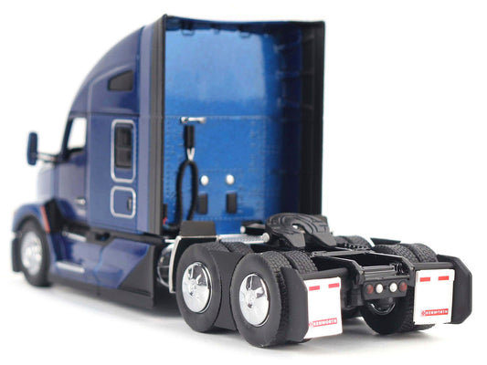 Kenworth T680 Truck Tractor Deep Cerulean Blue Metallic "Transport Series" 1/50 Diecast Model by Diecast Masters LuxuryLifeWay Online Store