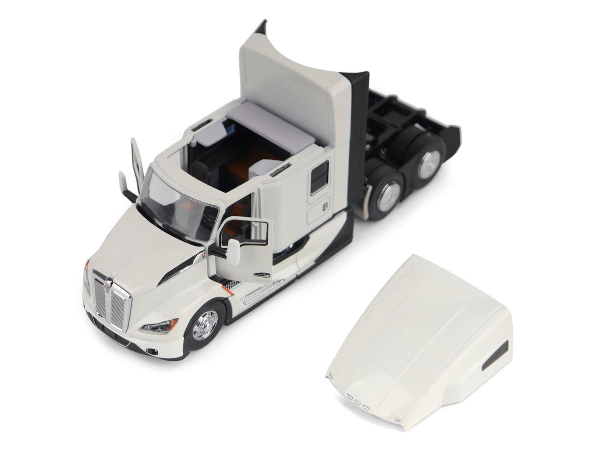 Kenworth T680 Truck Tractor Pearl White "Transport Series" 1/50 Diecast Model by Diecast Masters LuxuryLifeWay Online Store
