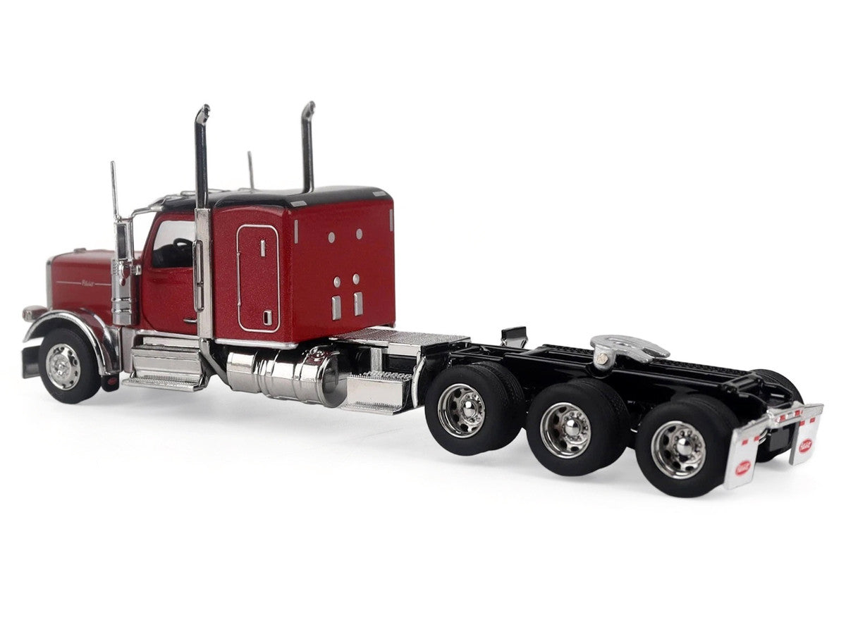 Peterbilt 589 Tridem-Axle Legendary Package Truck Tractor with 58" Sleeper Legendary Red "Transport Series" 1/64 Diecast Model by Diecast Masters LuxuryLifeWay Online Store