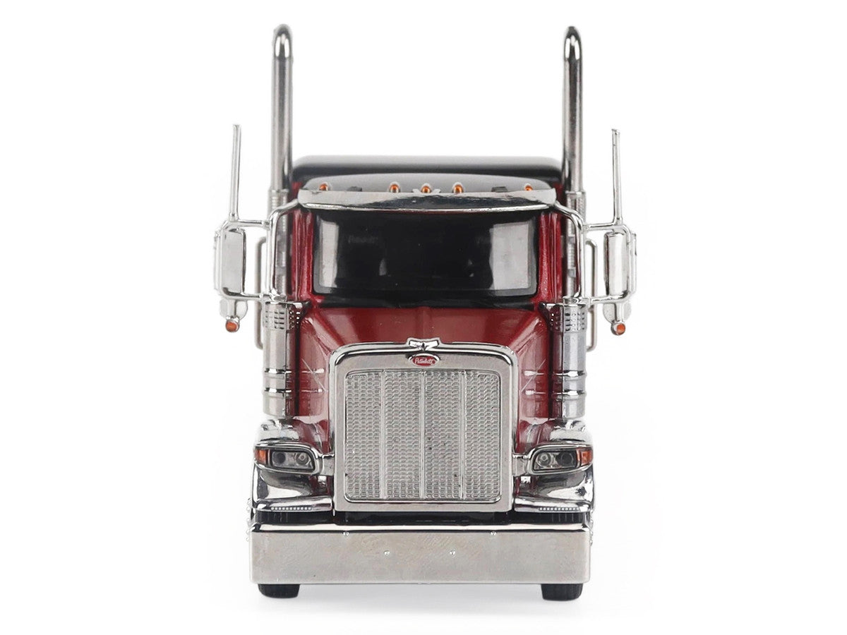Peterbilt 589 Tridem-Axle Legendary Package Truck Tractor with 58" Sleeper Legendary Red "Transport Series" 1/64 Diecast Model by Diecast Masters LuxuryLifeWay Online Store