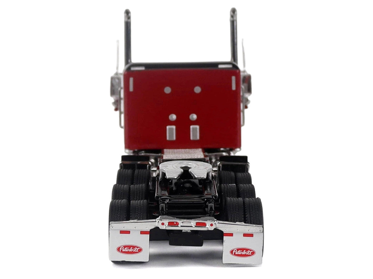 Peterbilt 589 Tridem-Axle Legendary Package Truck Tractor with 58" Sleeper Legendary Red "Transport Series" 1/64 Diecast Model by Diecast Masters LuxuryLifeWay Online Store