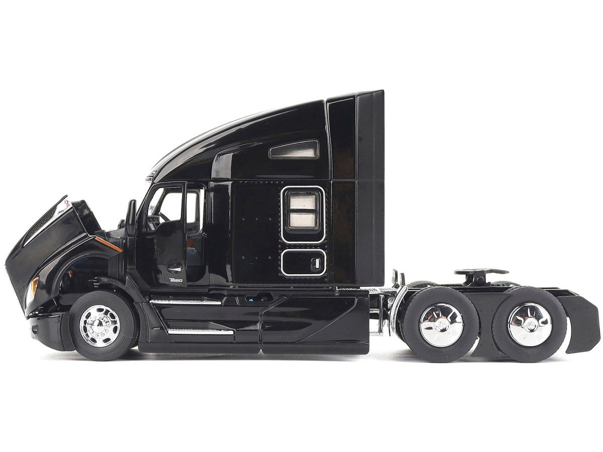 Kenworth T680 76" High Roof Sleeper Cab Truck Tractor Black "Transport Series" 1/50 Diecast Model by Diecast Masters LuxuryLifeWay Online Store