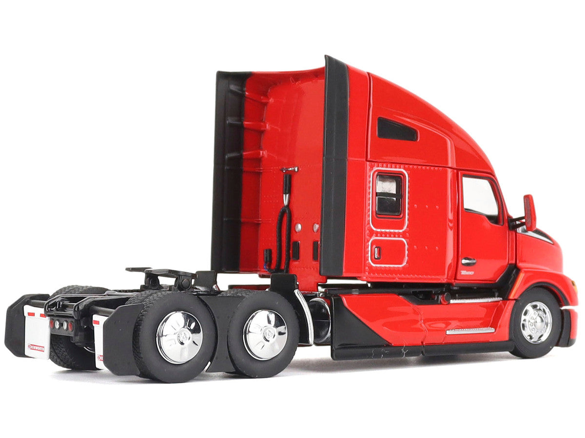 Kenworth T680 76" High Roof Sleeper Cab Truck Tractor Viper Red "Transport Series" 1/50 Diecast Model by Diecast Masters LuxuryLifeWay Online Store