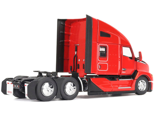 Kenworth T680 76" High Roof Sleeper Cab Truck Tractor Viper Red "Transport Series" 1/50 Diecast Model by Diecast Masters LuxuryLifeWay Online Store