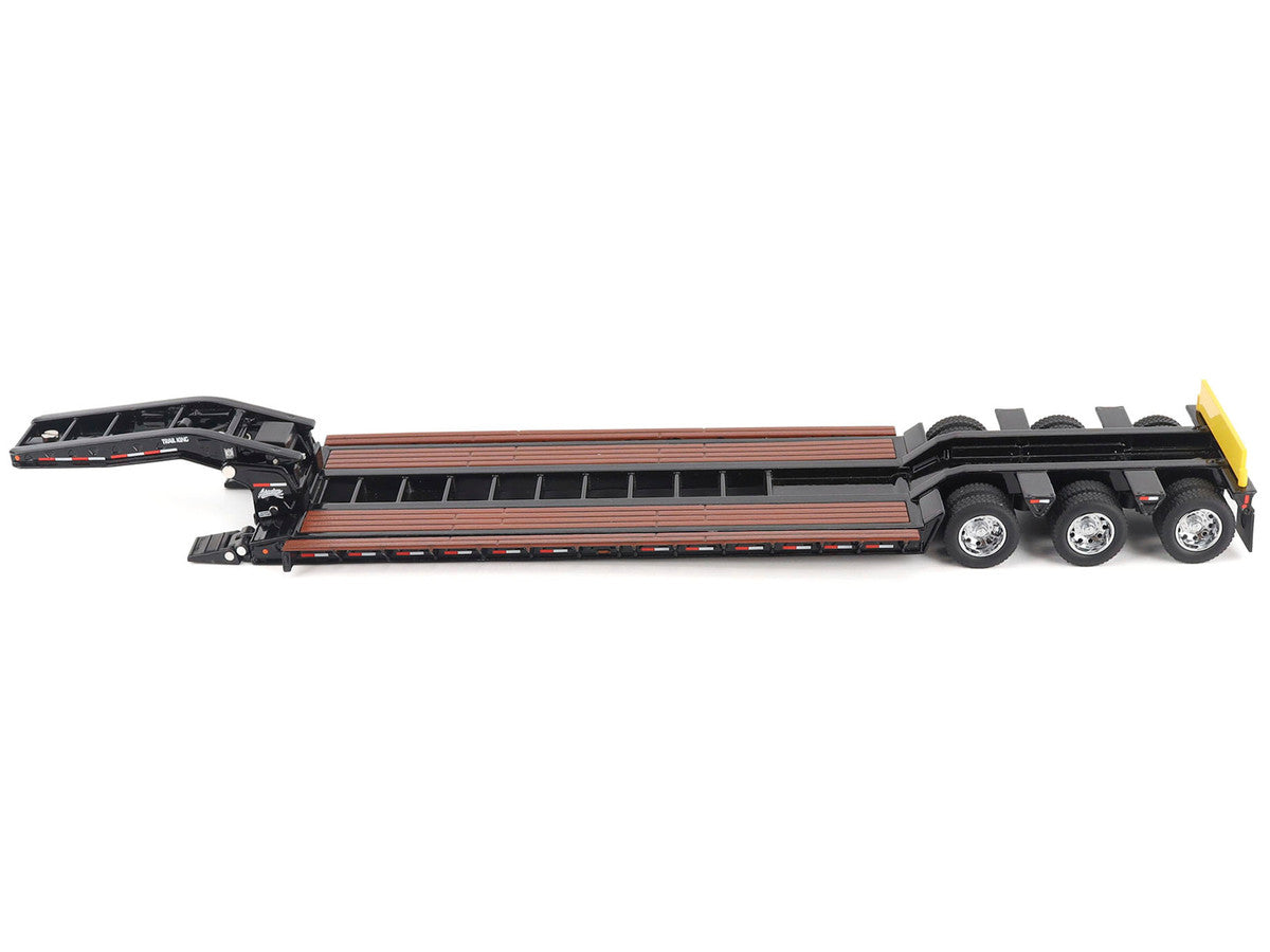 Trail King TK120 Hydraulic Detachable Gooseneck Lowboy Trailer Black (Regular Version) "Transport Series" 1/50 Diecast Model by Diecast Masters LuxuryLifeWay Online Store