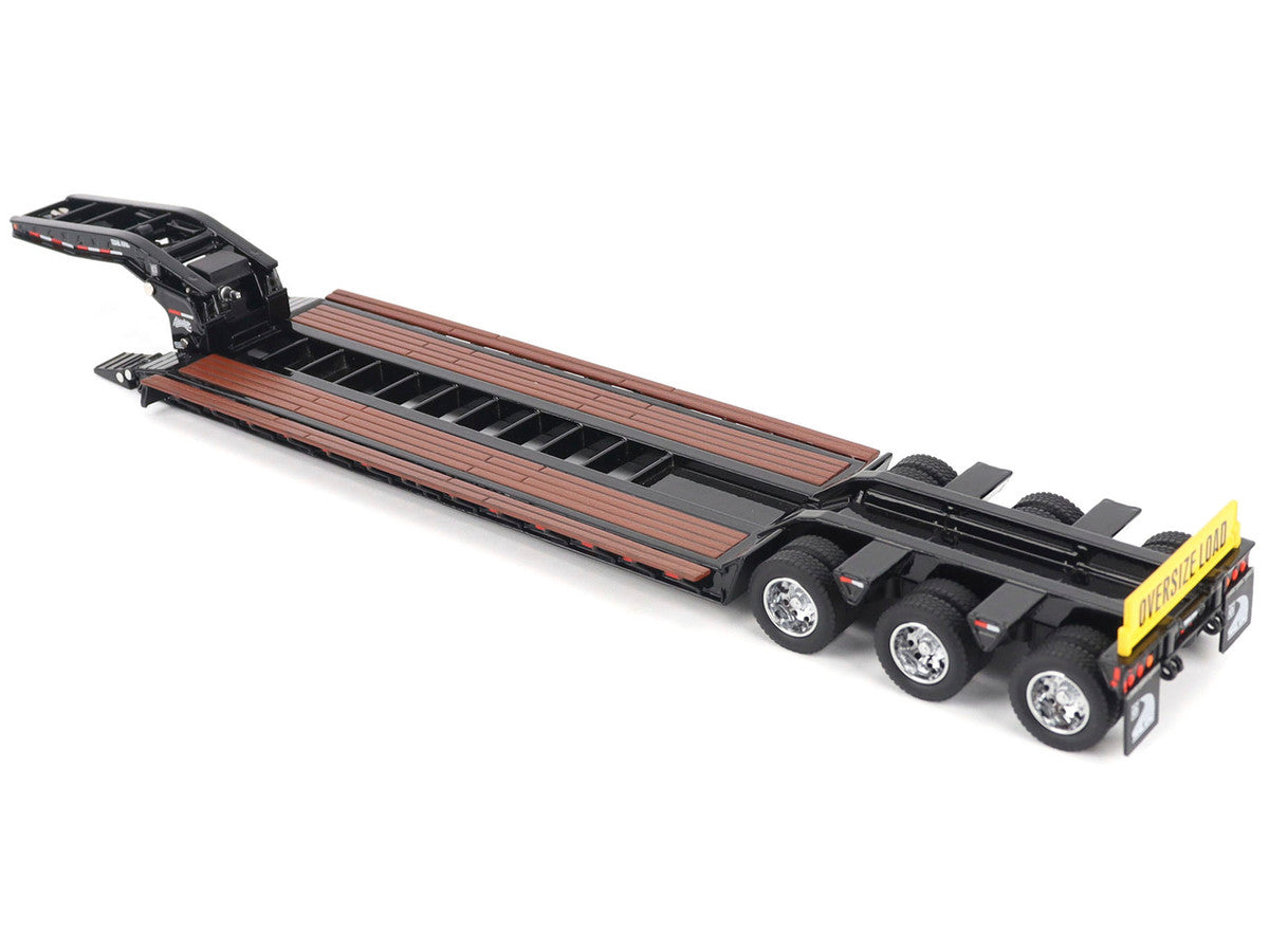 Trail King TK120 Hydraulic Detachable Gooseneck Lowboy Trailer Black (Regular Version) "Transport Series" 1/50 Diecast Model by Diecast Masters LuxuryLifeWay Online Store