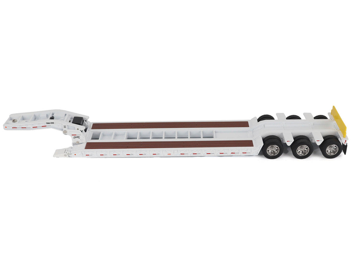 Trail King TK120 Hydraulic Detachable Gooseneck Lowboy Trailer White (Regular Version) "Transport Series" 1/50 Diecast Model by Diecast Masters LuxuryLifeWay Online Store