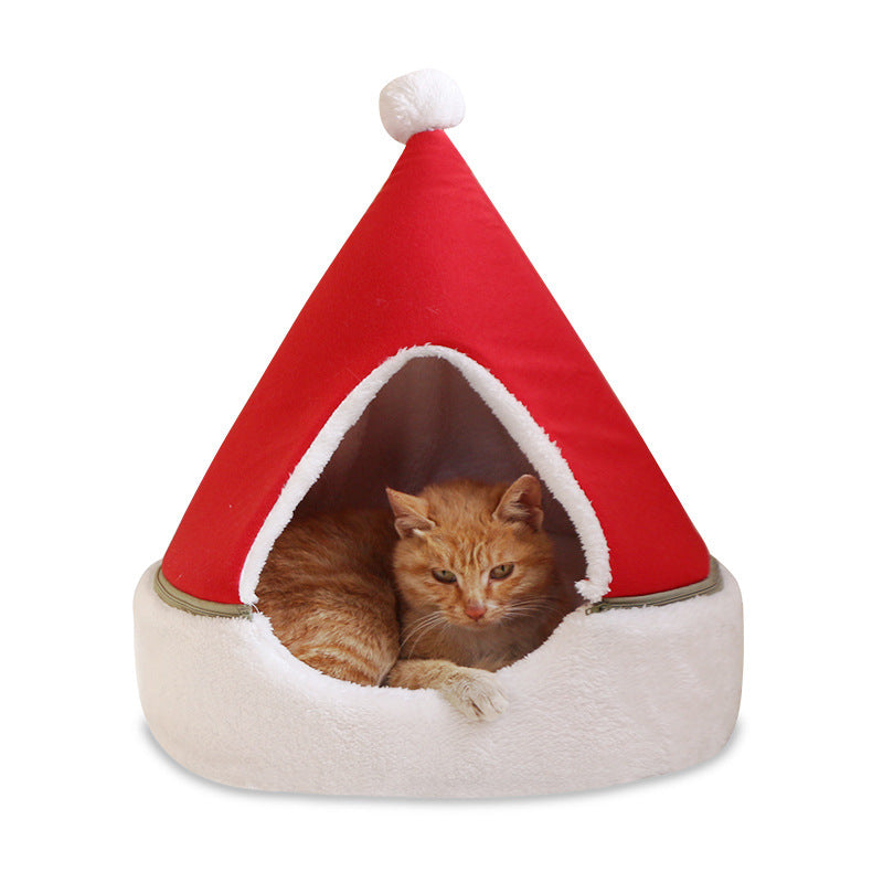Christmas Tree Pet Bed Winter Warm Pet Nest Cat House Dog pet supplies Pets Fashion