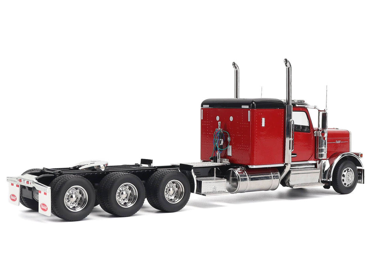 Peterbilt 589 Tridem-Axle Legendary Package Truck Tractor with 58" Sleeper Legendary Red "Transport Series" 1/32 Diecast Model by Diecast Masters LuxuryLifeWay Online Store