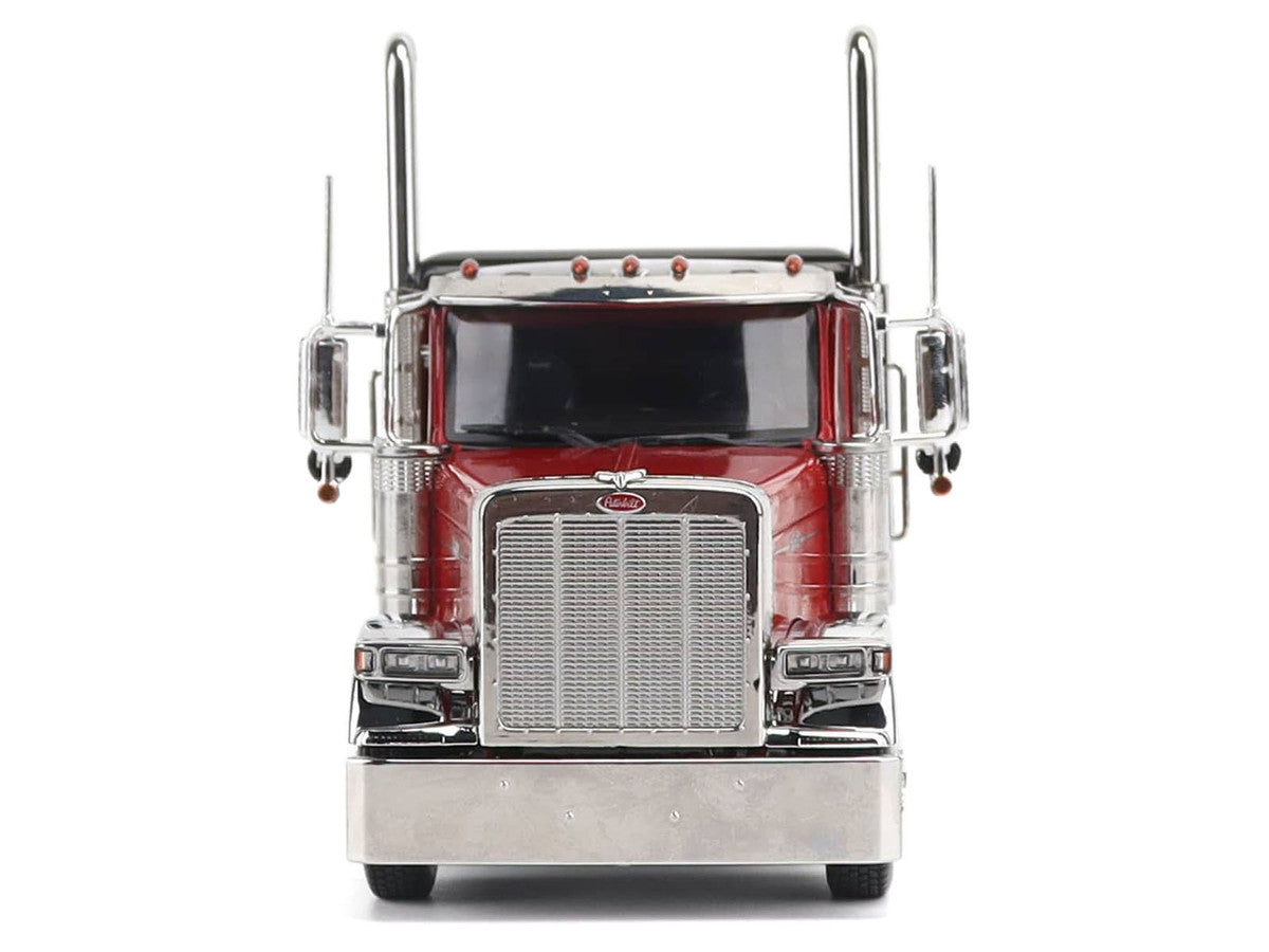 Peterbilt 589 Tridem-Axle Legendary Package Truck Tractor with 58" Sleeper Legendary Red "Transport Series" 1/32 Diecast Model by Diecast Masters LuxuryLifeWay Online Store