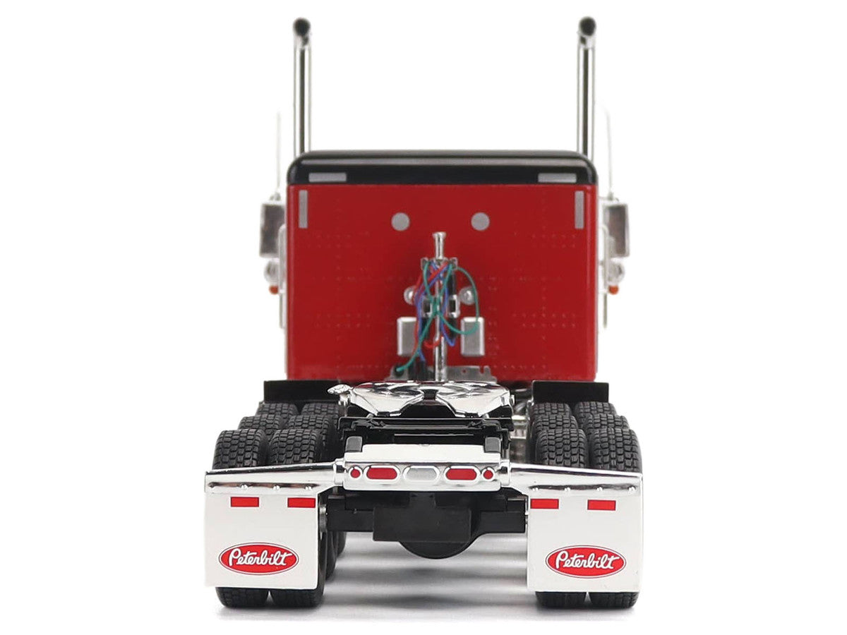 Peterbilt 589 Tridem-Axle Legendary Package Truck Tractor with 58" Sleeper Legendary Red "Transport Series" 1/32 Diecast Model by Diecast Masters LuxuryLifeWay Online Store