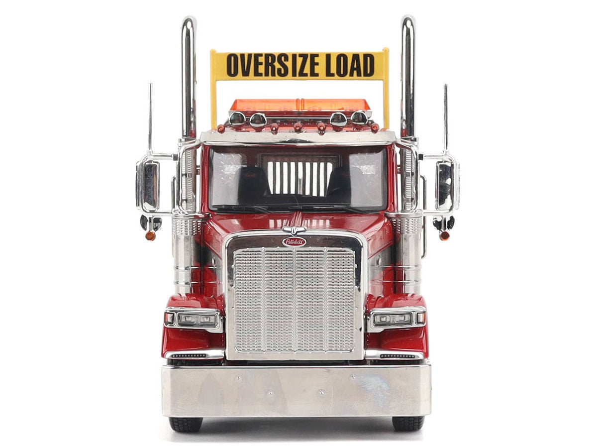 Peterbilt 589 Tandem-Axle Truck Tractor with Day Cab Legendary Red "Transport Series" 1/32 Diecast Model by Diecast Masters LuxuryLifeWay Online Store