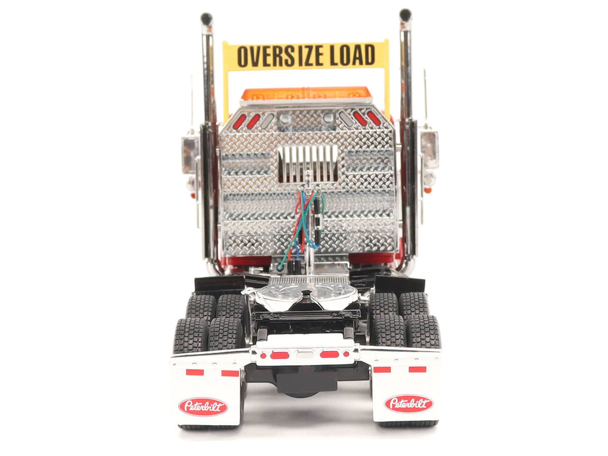 Peterbilt 589 Tandem-Axle Truck Tractor with Day Cab Legendary Red "Transport Series" 1/32 Diecast Model by Diecast Masters LuxuryLifeWay Online Store