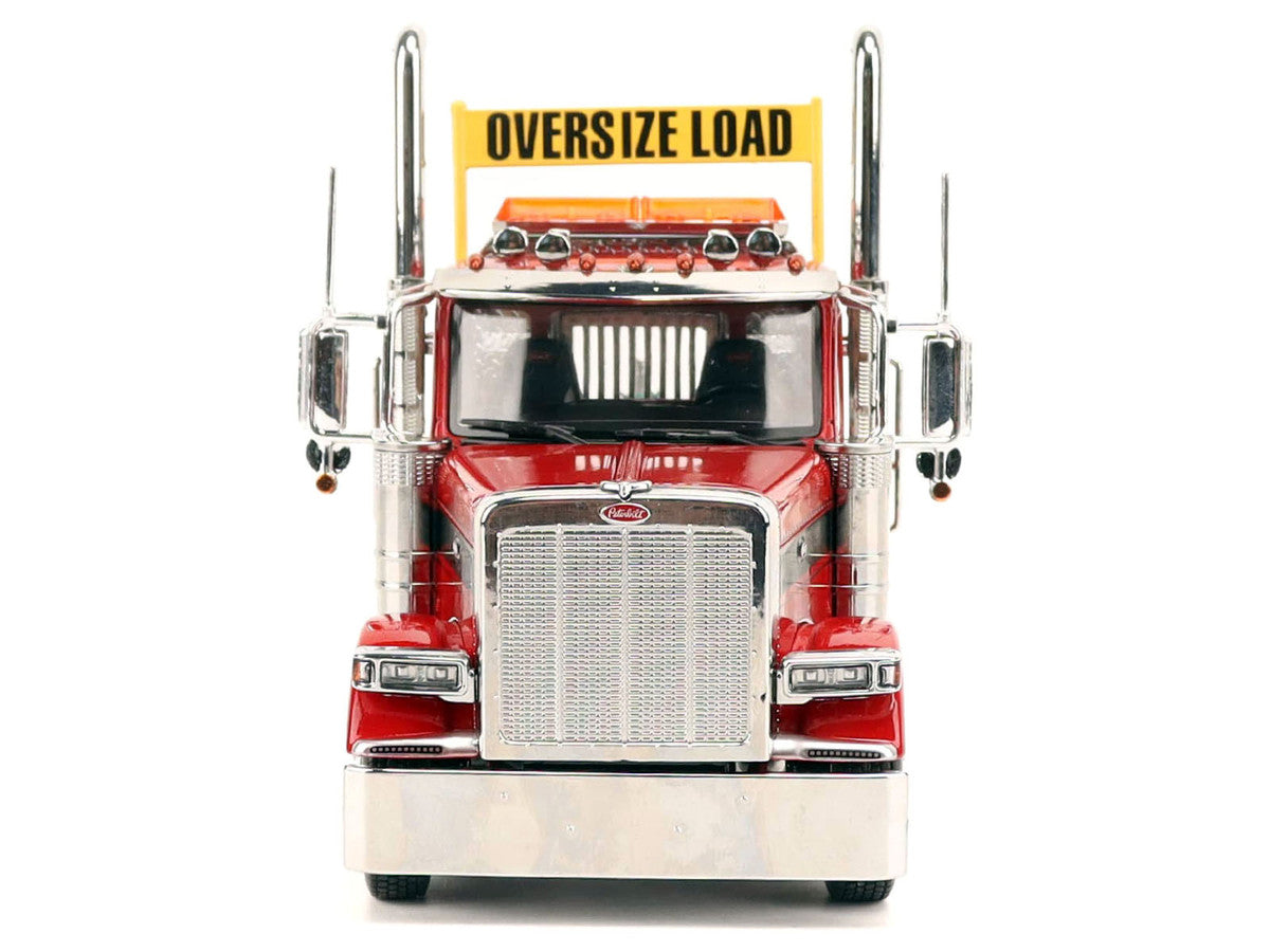 Peterbilt 589 Tridem-Axle Truck Tractor with Day Cab Legendary Red "Transport Series" 1/32 Diecast Model by Diecast Masters LuxuryLifeWay Online Store