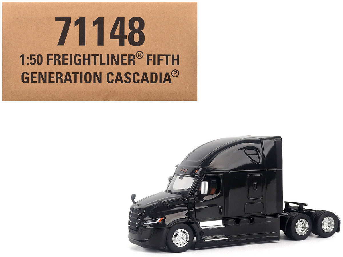 2025 Freightliner Cascadia Gen-5 Sleeper Cab Truck Tractor Night-Shift Black "Transport Series" 1/50 Diecast Model by Diecast Masters LuxuryLifeWay Online Store