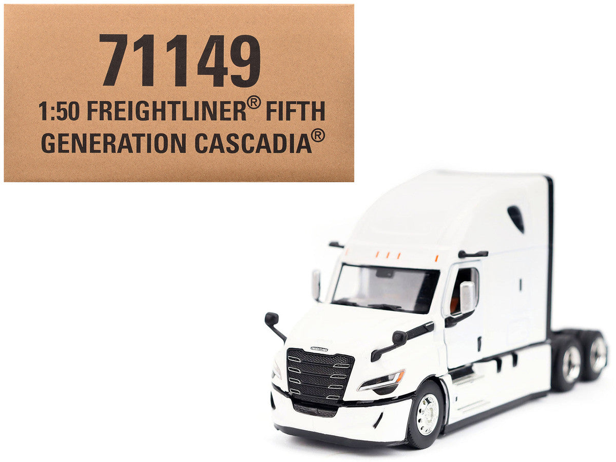 2025 Freightliner Cascadia Gen-5 Sleeper Cab Truck Tractor Winter White "Transport Series" 1/50 Diecast Model by Diecast Masters LuxuryLifeWay Online Store