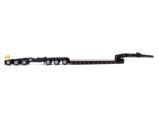 Trail King TK170 Hydraulic Detachable Gooseneck Lowboy Trailer Black with Jeep and Booster "Transport Series" 1/64 Diecast Model by Diecast Masters LuxuryLifeWay Online Store