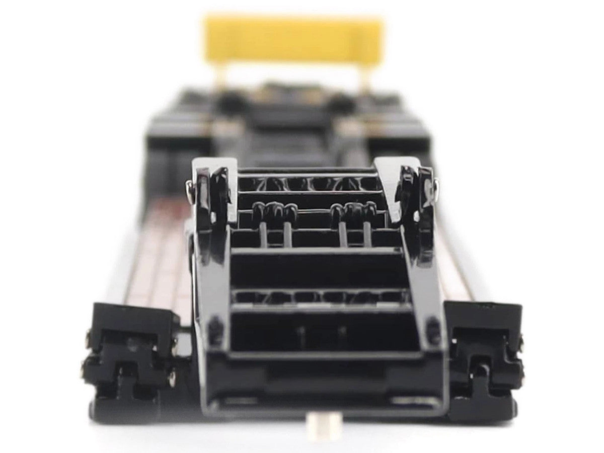 Trail King TK170 Hydraulic Detachable Gooseneck Lowboy Trailer Black with Jeep and Booster "Transport Series" 1/64 Diecast Model by Diecast Masters LuxuryLifeWay Online Store