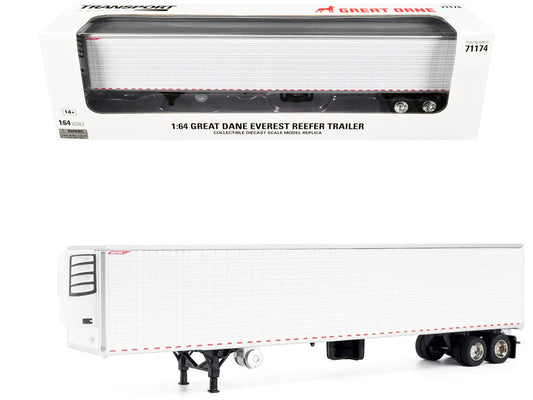 Great Dane Everest 53ft Refridgerated Trailer White "Transport Series" 1/64 Diecast Model by Diecast Masters LuxuryLifeWay Online Store