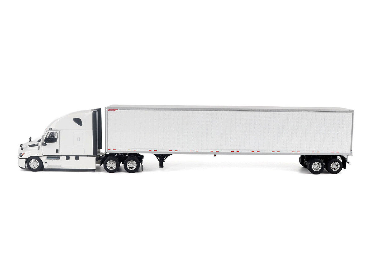 2025 Freightliner Cascadia Gen-5 Sleeper Cab Truck White with Great Dane Champion 53ft Dry Cargo Trailer "Transport Series" 1/50 Diecast Model by Diecast Masters LuxuryLifeWay Online Store