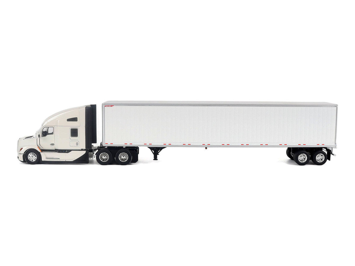 Kenworth T680 Next-Gen 76" High-Roof Sleeper Tandem Tractor White with Great Dane Champion 53ft Dry Cargo Trailer "Transport Series" 1/50 Diecast Model by Diecast Masters LuxuryLifeWay Online Store