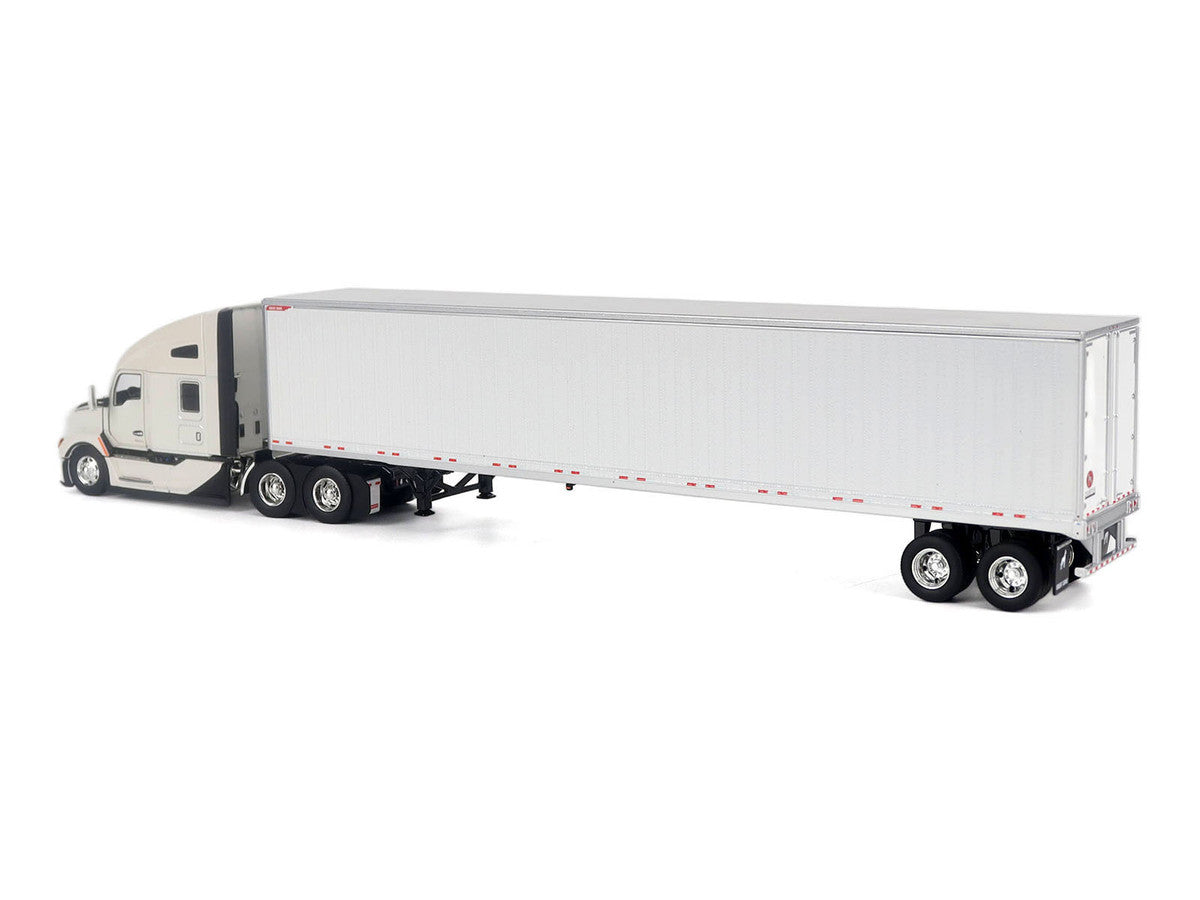 Kenworth T680 Next-Gen 76" High-Roof Sleeper Tandem Tractor White with Great Dane Champion 53ft Dry Cargo Trailer "Transport Series" 1/50 Diecast Model by Diecast Masters LuxuryLifeWay Online Store