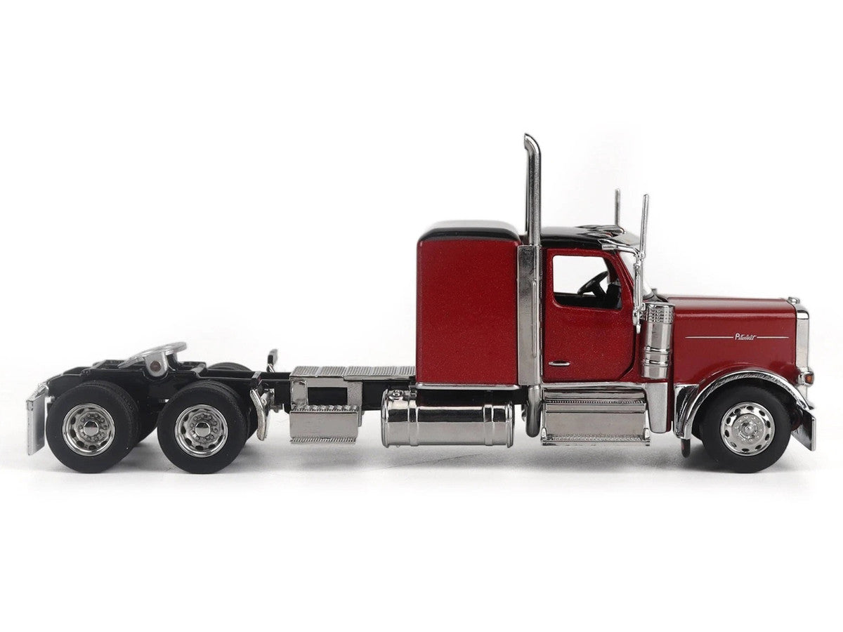 Peterbilt 589 Tandem-Axle Legendary Package Truck Tractor with 58" Sleeper Legendary Red "Transport Series" 1/64 Diecast Model by Diecast Masters LuxuryLifeWay Online Store