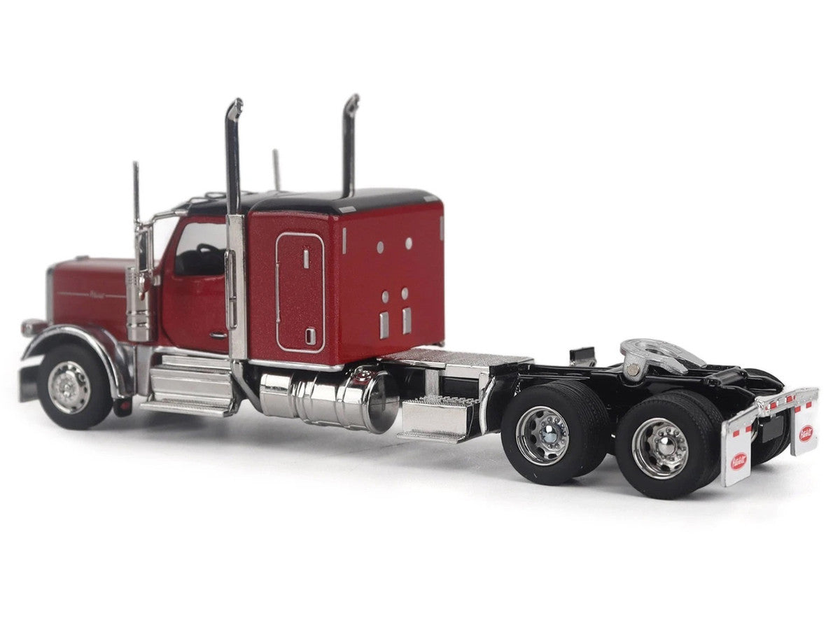 Peterbilt 589 Tandem-Axle Legendary Package Truck Tractor with 58" Sleeper Legendary Red "Transport Series" 1/64 Diecast Model by Diecast Masters LuxuryLifeWay Online Store
