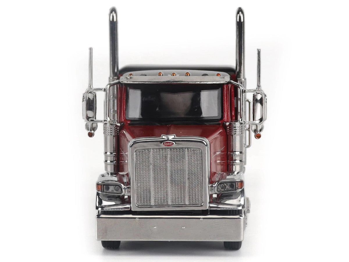 Peterbilt 589 Tandem-Axle Legendary Package Truck Tractor with 58" Sleeper Legendary Red "Transport Series" 1/64 Diecast Model by Diecast Masters LuxuryLifeWay Online Store