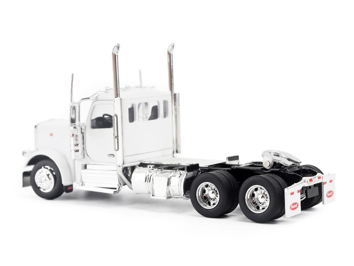 Peterbilt 589 Tandem-Axle Legendary Package Truck Tractor with 58" Sleeper White "Transport Series" 1/64 Diecast Model by Diecast Masters LuxuryLifeWay Online Store