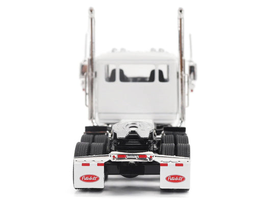 Peterbilt 589 Tandem-Axle Legendary Package Truck Tractor with 58" Sleeper White "Transport Series" 1/64 Diecast Model by Diecast Masters LuxuryLifeWay Online Store