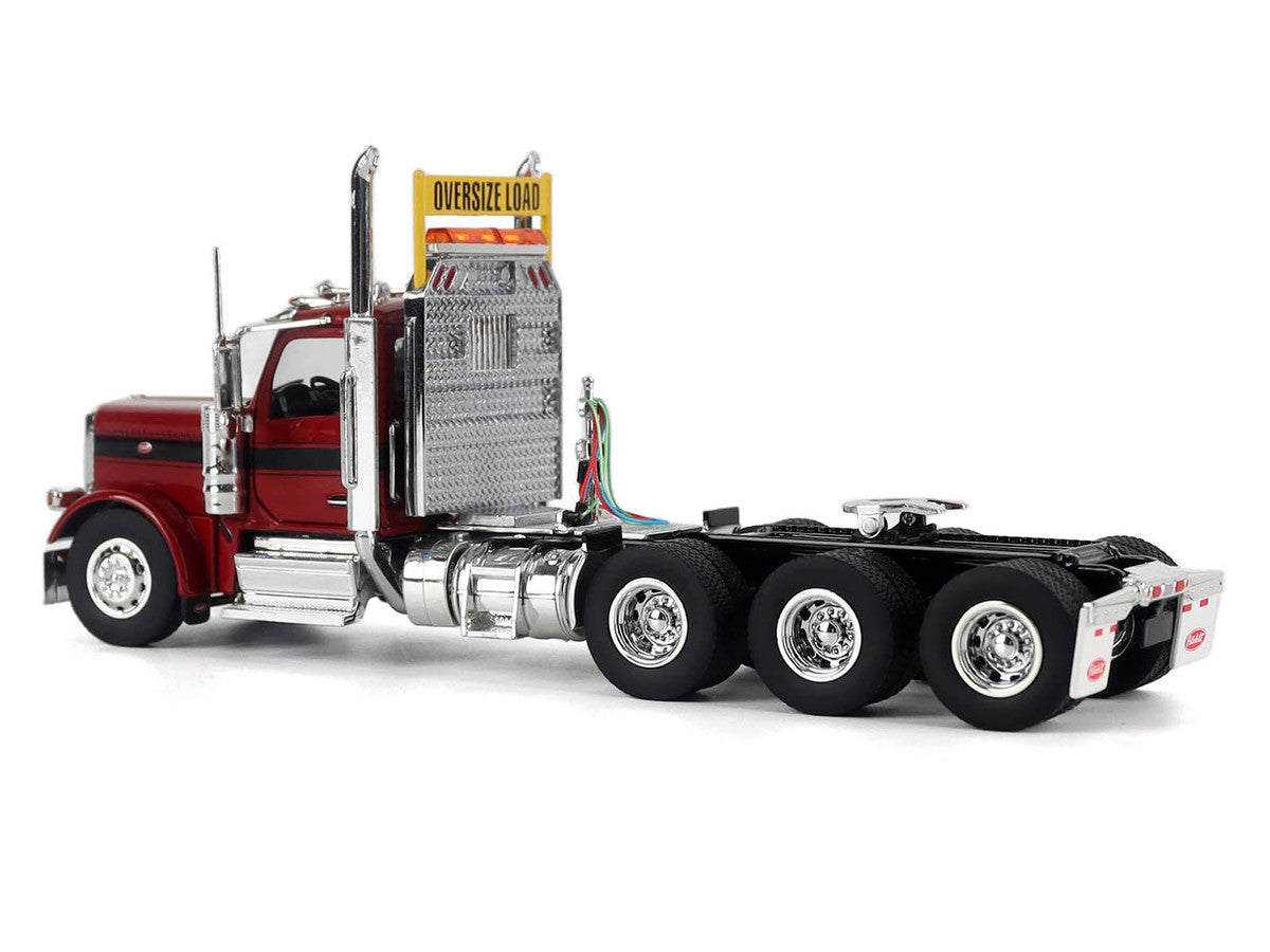 Peterbilt 589 Truck Tractor with Day Cab Legendary Red "Transport Series" 1/50 Diecast Model by Diecast Masters LuxuryLifeWay Online Store