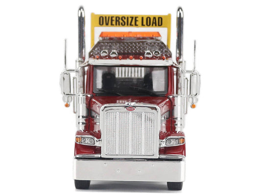 Peterbilt 589 Truck Tractor with Day Cab Legendary Red "Transport Series" 1/50 Diecast Model by Diecast Masters LuxuryLifeWay Online Store