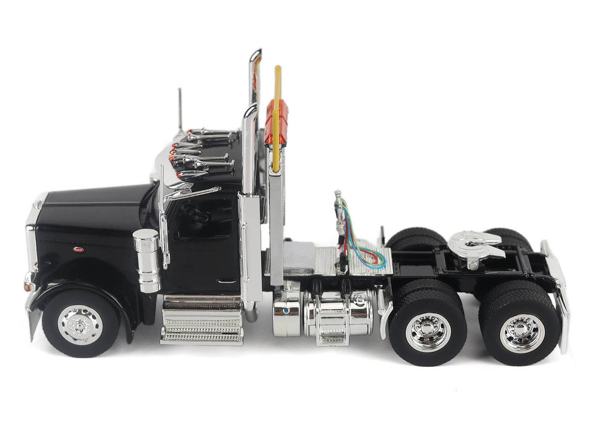 Peterbilt 589 Truck Tractor with Day Cab Black "Transport Series" 1/50 Diecast Model by Diecast Masters LuxuryLifeWay Online Store