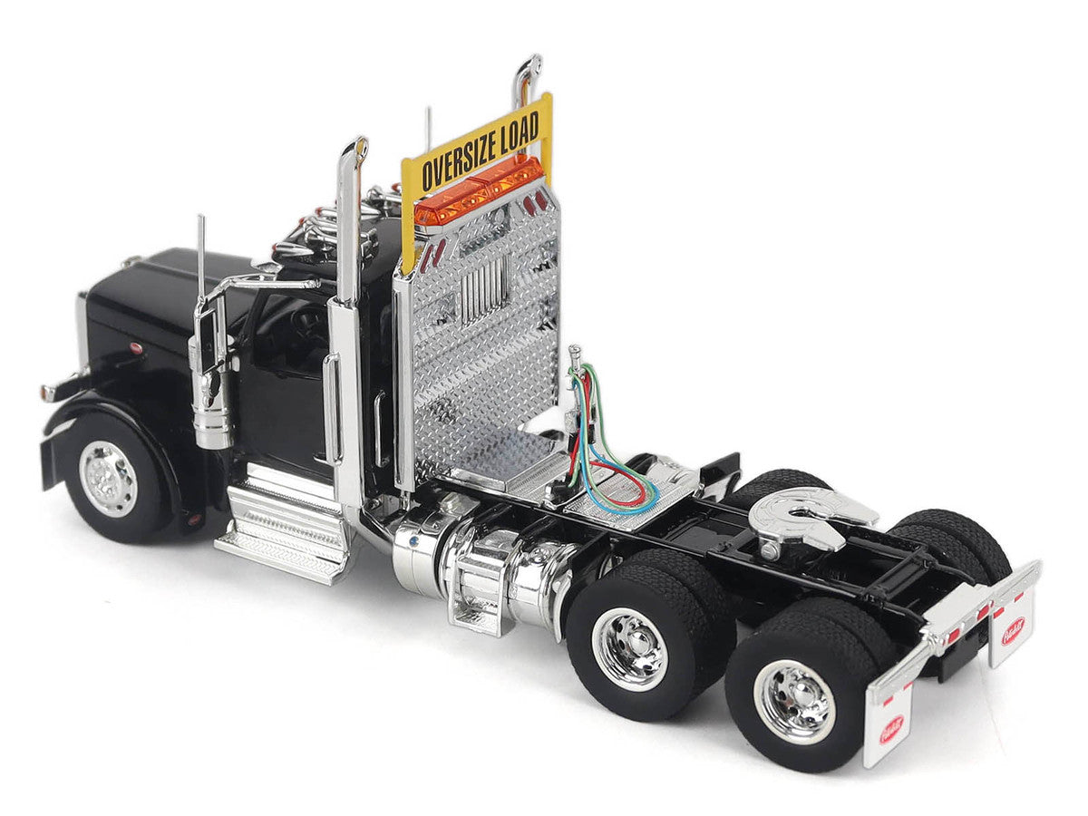 Peterbilt 589 Truck Tractor with Day Cab Black "Transport Series" 1/50 Diecast Model by Diecast Masters LuxuryLifeWay Online Store