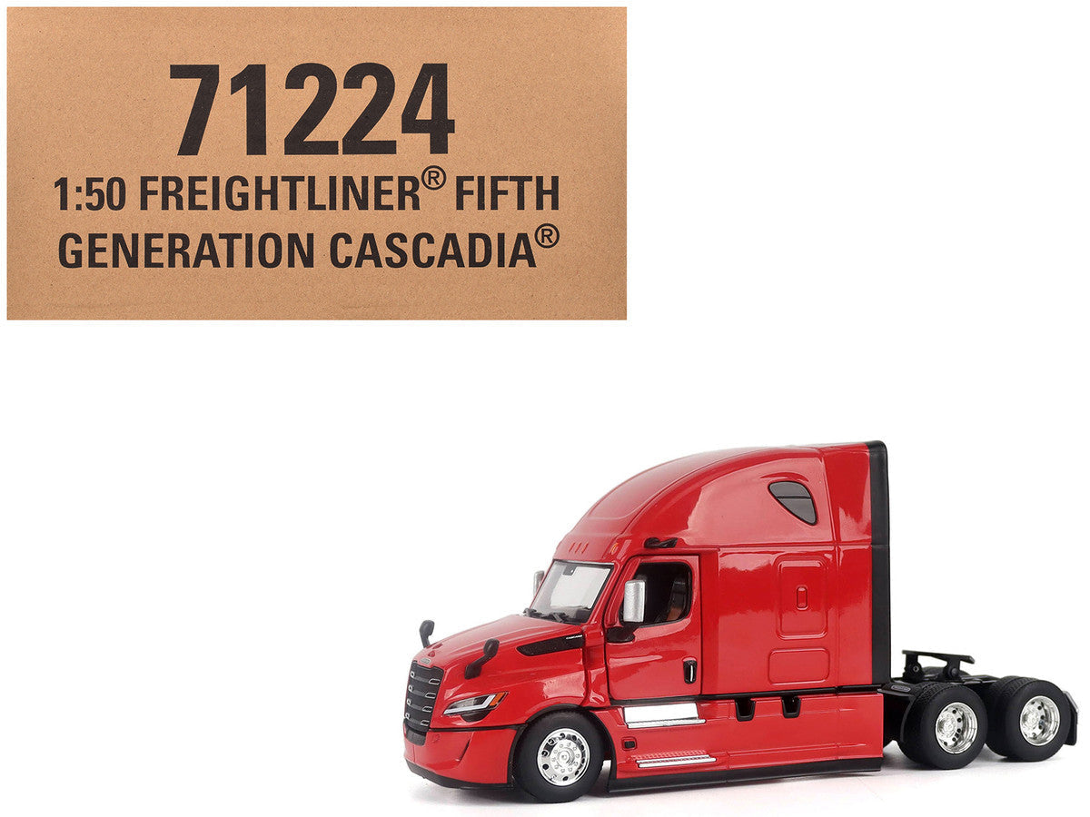 2025 Freightliner Cascadia Gen-5 Sleeper Cab Truck Tractor Red "Transport Series" 1/50 Diecast Model by Diecast Masters LuxuryLifeWay Online Store