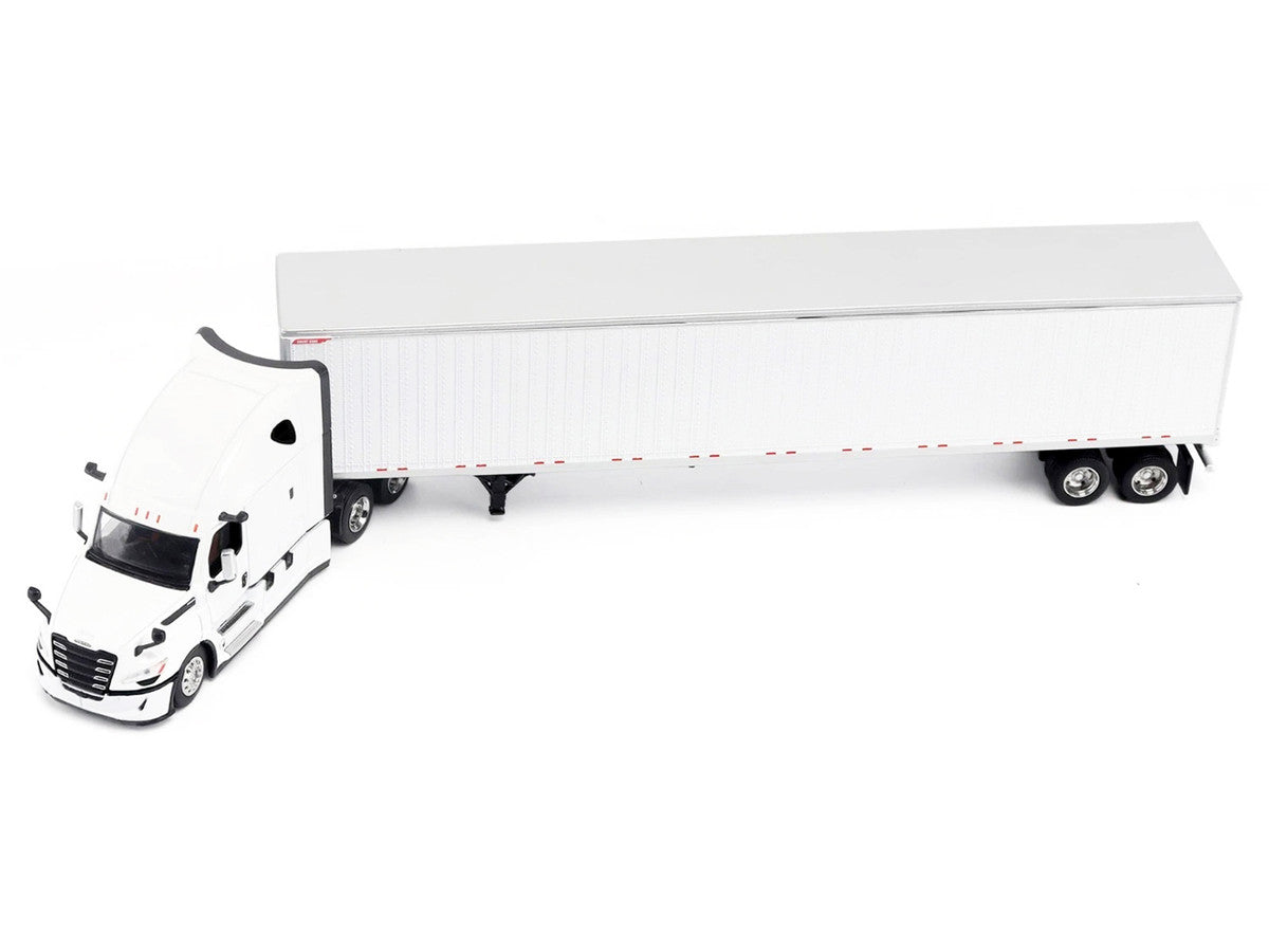 2025 Freightliner Cascadia Gen-5 Truck Tractor with Sleeper and Great Dane Champion 53ft Dry Cargo Trailer Winter White "Transport Series" 1/64 Diecast Model by Diecast Masters LuxuryLifeWay Online Store