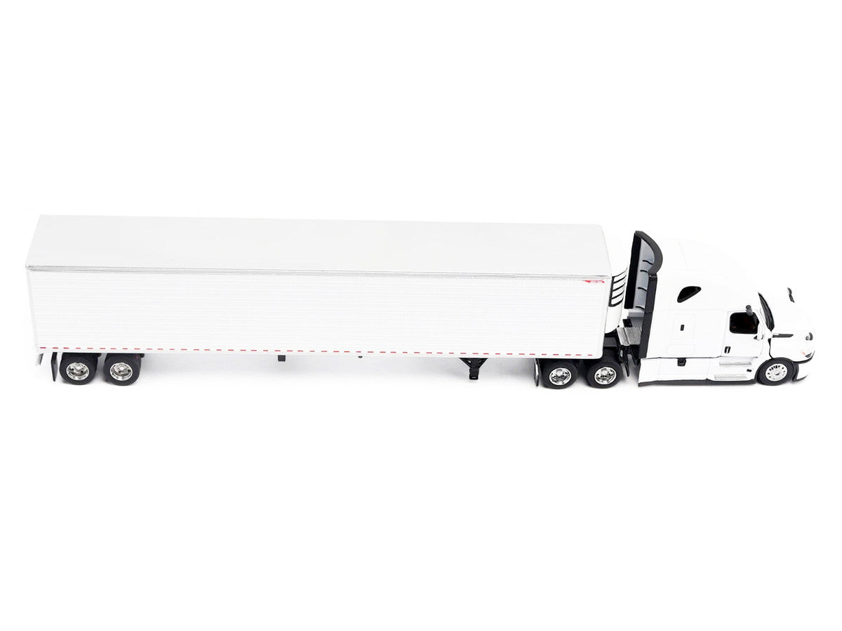 2025 Freightliner Cascadia Gen-5 Truck Tractor with Sleeper and Great Dane Champion 53ft Refrigerated Trailer Winter White "Transport Series" 1/64 Diecast Model by Diecast Masters LuxuryLifeWay Online Store