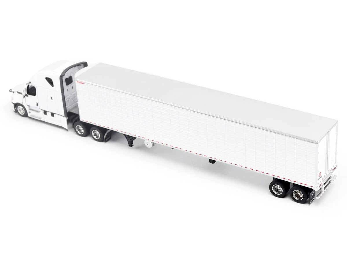2025 Freightliner Cascadia Gen-5 Truck Tractor with Sleeper and Great Dane Champion 53ft Refrigerated Trailer Winter White "Transport Series" 1/64 Diecast Model by Diecast Masters LuxuryLifeWay Online Store