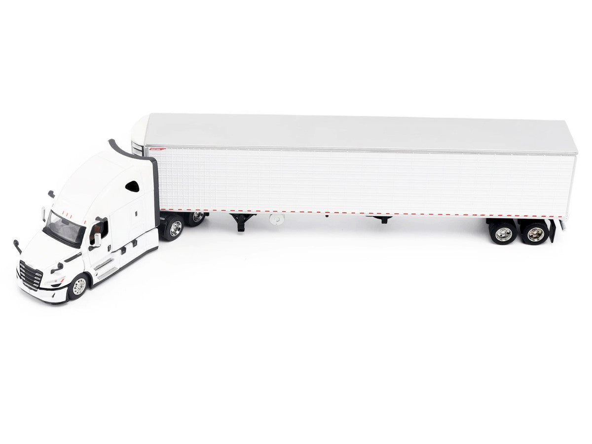 2025 Freightliner Cascadia Gen-5 Truck Tractor with Sleeper and Great Dane Champion 53ft Refrigerated Trailer Winter White "Transport Series" 1/64 Diecast Model by Diecast Masters LuxuryLifeWay Online Store