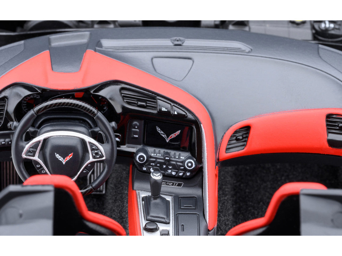 2019 Chevrolet Corvette C7 ZR1 Black with Carbon Top 1/18 Model Car by Autoart LuxuryLifeWay Online Store
