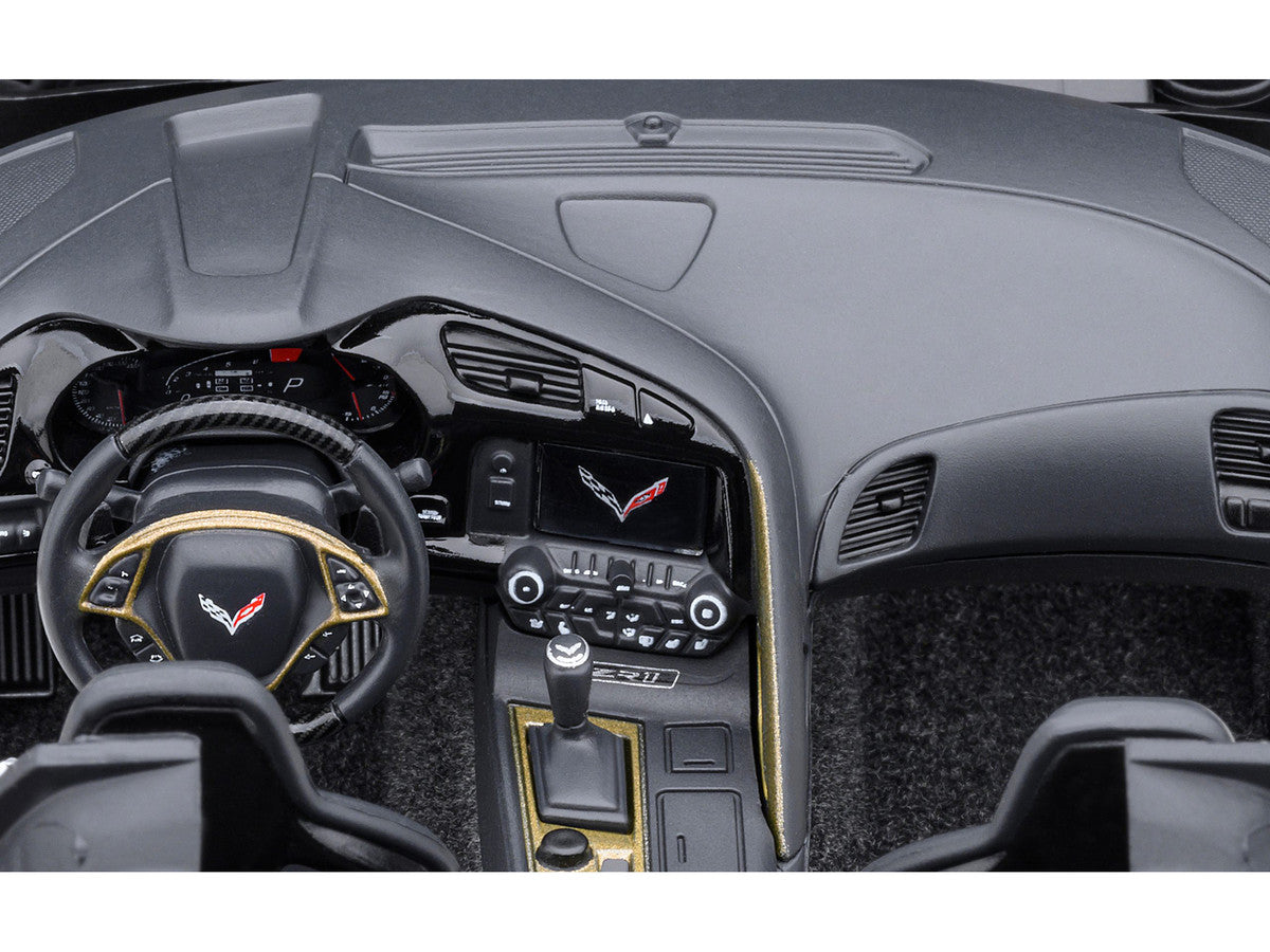 2019 Chevrolet Corvette C7 ZR1 Sebring Orange Tintcoat with Carbon Top 1/18 Model Car by Autoart LuxuryLifeWay Online Store