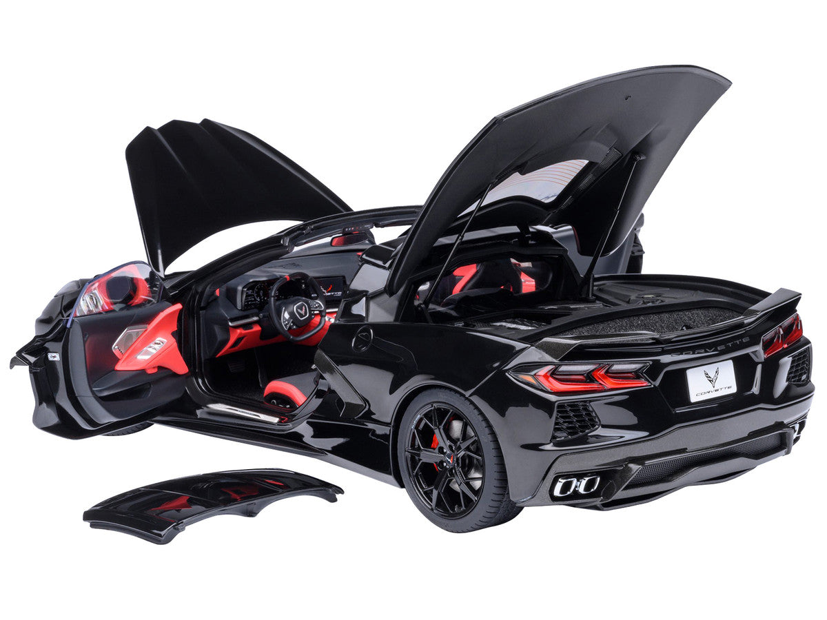 2020 Chevrolet Corvette C8 Stingray Black 1/18 Model Car by Autoart LuxuryLifeWay Online Store